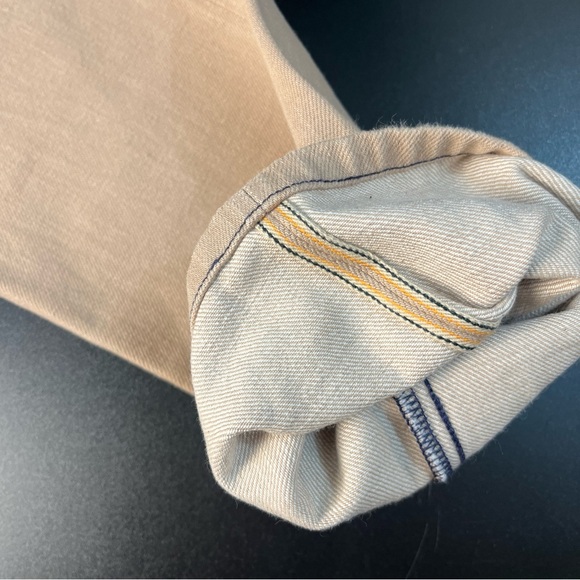 3x1 NYC Mario's Button Fly Selvedge Denim Khaki Tan Jeans Pants Men 30 M4 USA - Picture 11 of 12